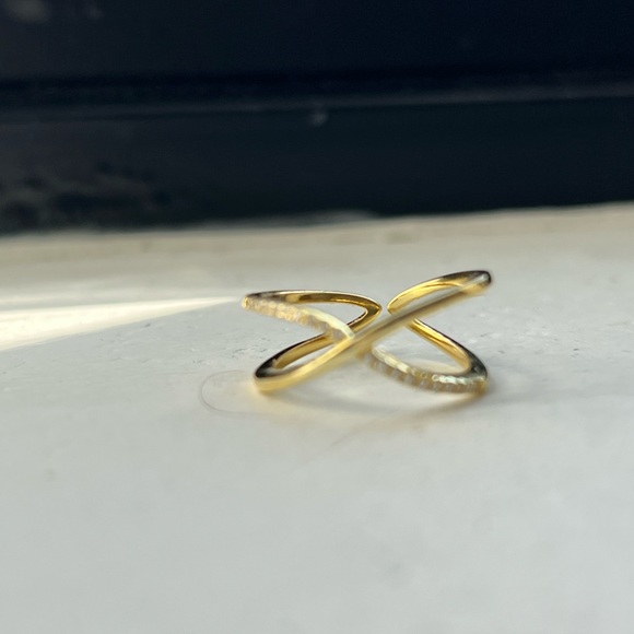 Infinity rings 14k Gold ring one size fit all - Picture 5 of 5